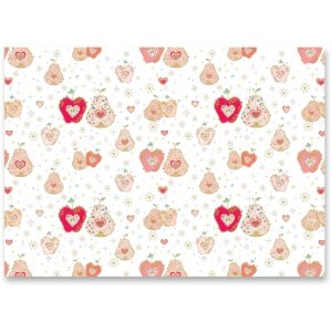 APPLE & PEAR IN LOVE Geschenkpapier