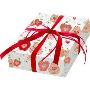 Goldbuch APPLE & PEAR IN LOVE Geschenkpapier Gold...