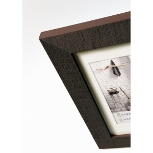 Dřevěný rám Walther Home 15x20 cm ořechově hnědý s paspartou 10x15 cm
