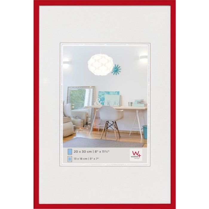 Plastový rám Walther New Lifestyle 24x30 cm červený