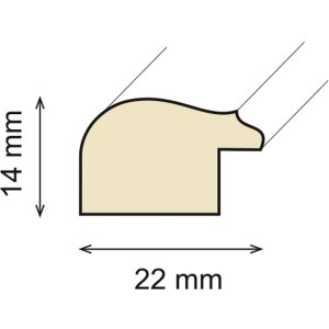 Dřevěný rám Ceanothe Circee 20x30 cm přírodní