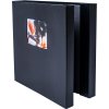 HNFD maxi fotoalbum Lona černé 34,5x33 cm 100 černých stran