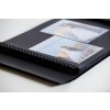 HNFD maxi fotoalbum Lona černé 34,5x33 cm 100 černých stran