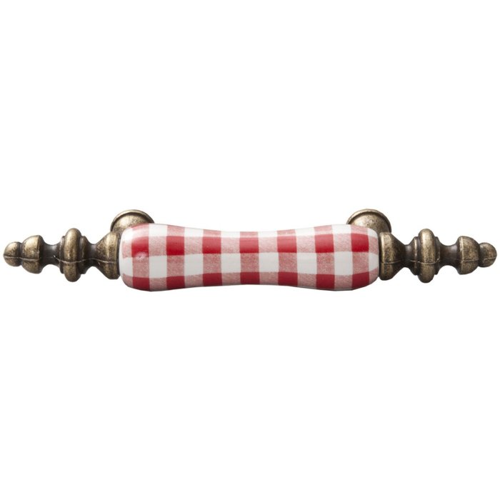 Clayre & Eef 62275 Rukojeť 12 cm červená keramická kuchyňská rukojeť
