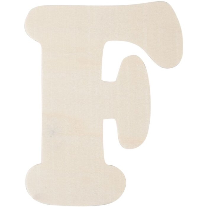 Dřevěné písmeno F 11 cm