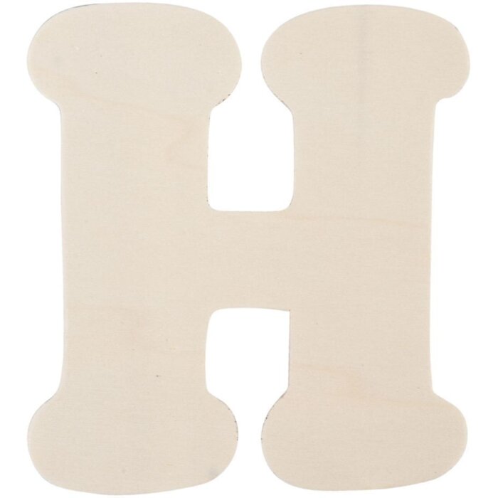 Dřevěné písmeno H 11 cm