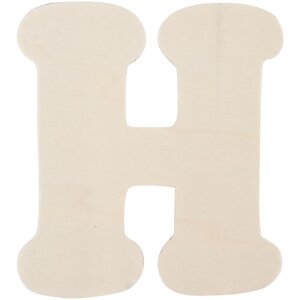 Dřevěné písmeno H 11 cm