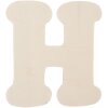 Dřevěné písmeno H 11 cm