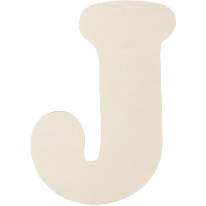 Dřevěné písmeno J 11 cm