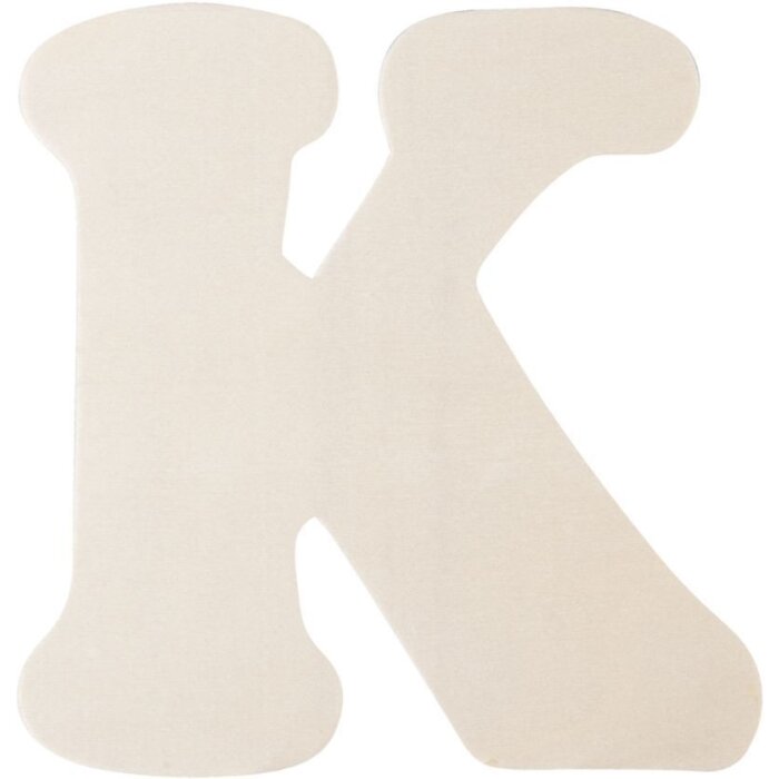 Dřevěné písmeno K 11 cm