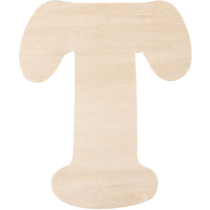 Dřevěné písmeno T 11 cm