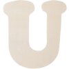 Clayre & Eef dřevěné písmeno U 11 cm