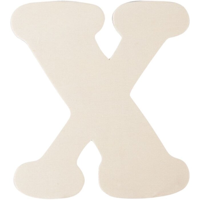 Clayre & Eef 62297-X Písmeno X dřevo 11 cm přírodní barva dřeva