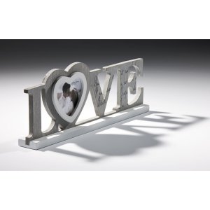Dekorativní rámeček LOVE na 1 obrázek 8x7,7 cm