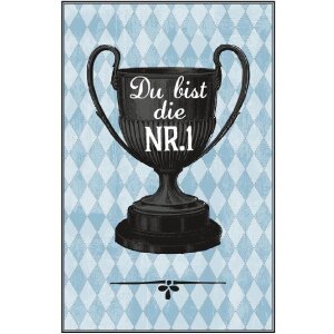 Artebene Karte Glückwunsch  Pokal  Nr. 1
