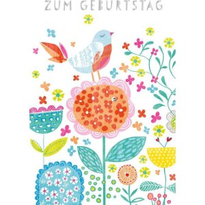 Artebene Karte Geburtstag  Vogel  3D