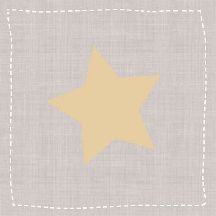 Ubrousky Artebene star large taupe gold 33x33 cm