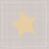 Ubrousky Artebene star large taupe gold 33x33 cm