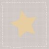 Ubrousky Artebene star large taupe gold 33x33 cm
