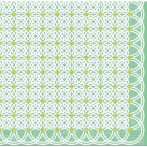 Ubrousky Artebene se vzorem kruhu mint 33x33 cm