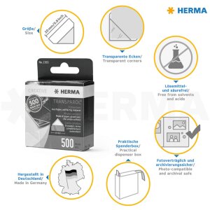 HERMA 500 foto rohy Transparol