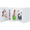 Deknudt Passepartout Leporello 8 fotografií 13x18 cm bílý koženkový obal