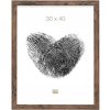 Dřevěný rám S45R bloková lišta 13x13 cm hnědý