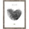 Dřevěný rám S45R bloková lišta 20x25 cm šedobéžový