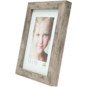 Dřevěný rám S45R bloková lišta 50x50 cm šedobéžový