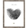 Dřevěný rám S45R bloková lišta 50x70 cm šedobéžový