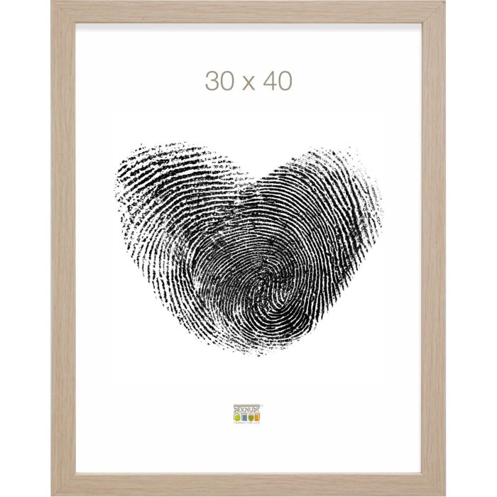 Dřevěný rám S45R bloková lišta 20x25 cm dub