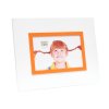 Deknudt fotorámeček S67JK 10x15 cm bílý s oranžovým okrajem