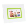 Fotorámeček S67JK 13x18 cm bílý se zeleným okrajem