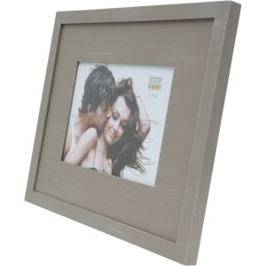 Fotorámeček S67KS dřevěný pasparta 13x18 cm béžový