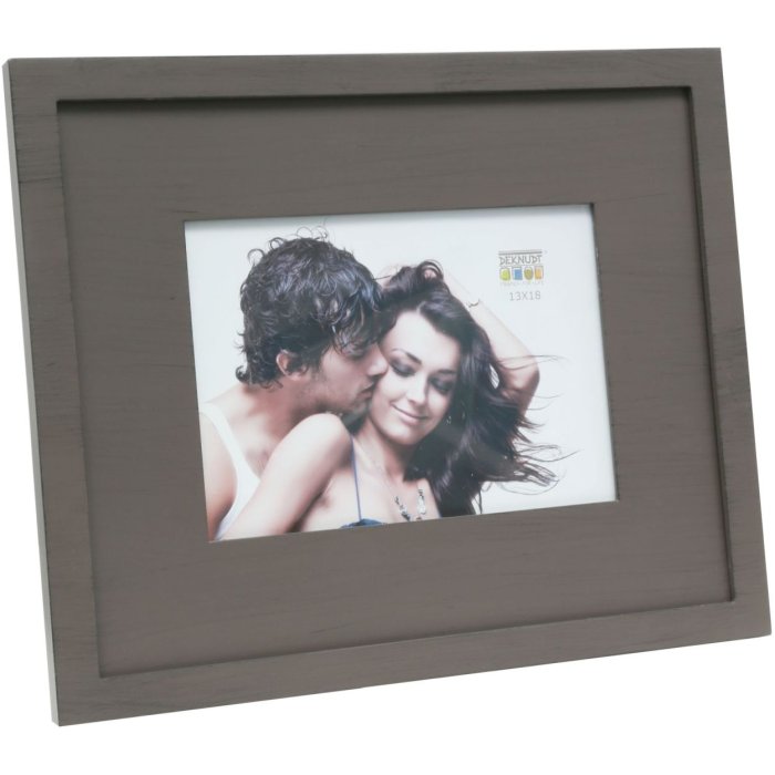 Fotorámeček S67KS dřevěný pasparta 13x13 cm hnědý