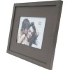 Fotorámeček S67KS dřevěný pasparta 13x13 cm hnědý