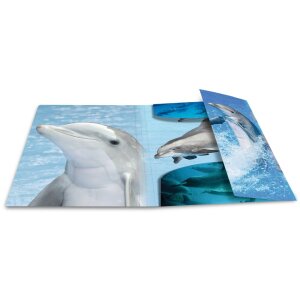 HERMA Aktovka A3 s gumou Delfín