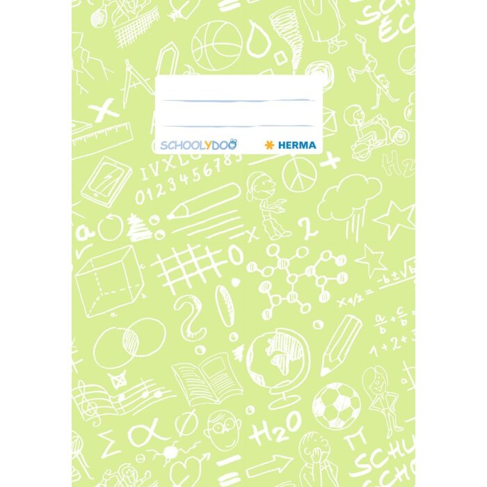 HERMA obal na sešit A5 SCHOOLYDOO světle zelený