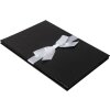 HNFD Leporello Lona černá 12 fotografií 10x15 cm imitace kůže fotokarton dekorativní mašle