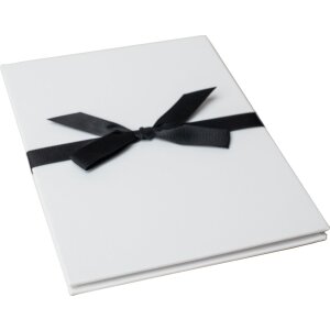 HNFD Leporello Lona bílá 12 fotografií 15x20 cm koženková mašle