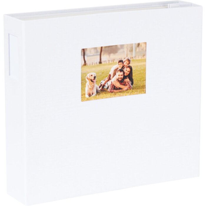 HNFD XL fotoalbum LONA 1000 fotografií bílé 168 bílých stran 34,5x33 cm