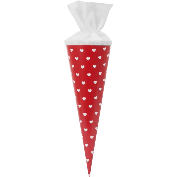 Goldbuch Dárková taška srdce 35 cm červeno-bílá