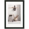 Dřevěný rám Walther Home black 40x60 cm s paspartou 30x45 cm