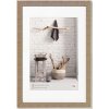 Dřevěný rám Walther Home 40x60 cm béžově hnědý s paspartou 30x45 cm