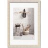Dřevěný rám Walther Home krémově bílý 40x60 cm s paspartou 30x45 cm