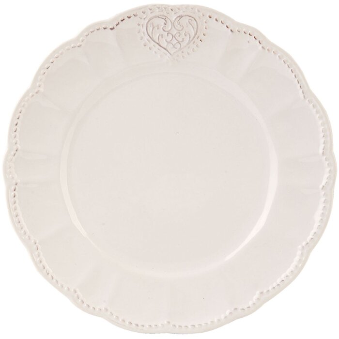 Keramický talíř Clayre & Eef HEART 21 cm