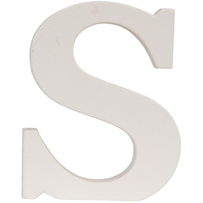 Písmeno S - MDF 6x8 cm
