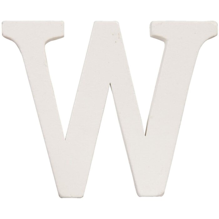 Písmeno W - 10x8 cm MDF