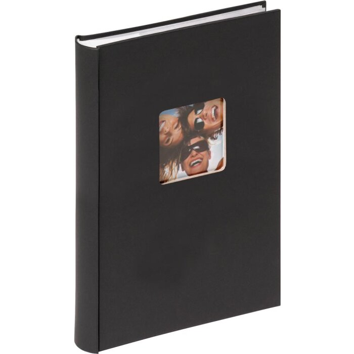 Zasouvací album Walther Fun 300 fotografií 10x15 cm černé s děrováním oken