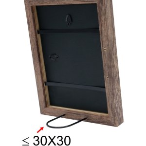 Dřevěný rám S45R bloková lišta 10x20 cm hnědý